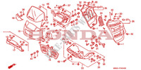 CAPOT(1) pour Honda TRANSALP 600 27HP de 1993