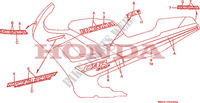 RAYURE(1) pour Honda CBR 600 F 50HP de 1987