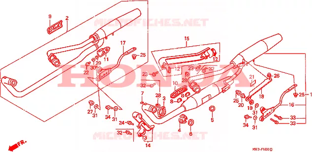 SILENCIEUX D'ECHAPPEMENT Honda MOTO 600 SHADOW 1990  VT600CL