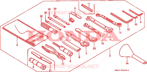 OUTIL Honda MOTO 800 PC800 1990  PC800L