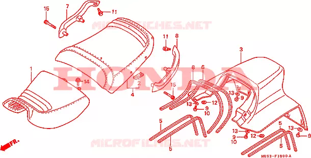 SELLE Honda MOTO 800 PC800 1990  PC800L