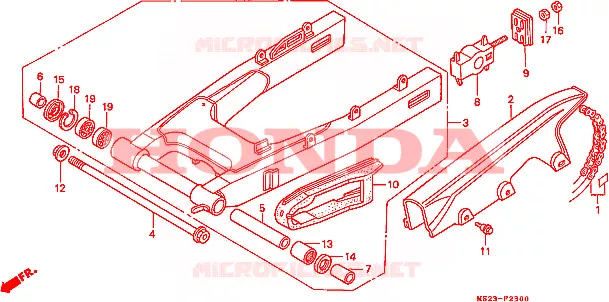 BRAS OSCILLANT Honda MOTO 1000 CBR 1992  CBR1000FN