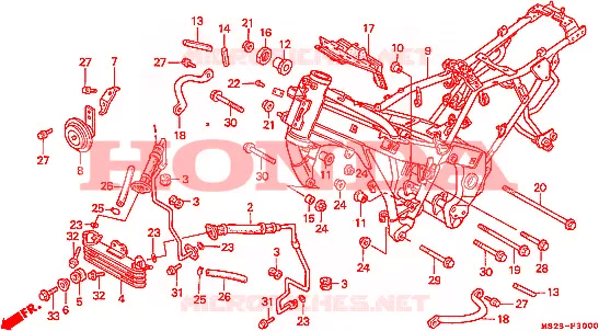 CADRE Honda MOTO 1000 CBR 1992  CBR1000FN
