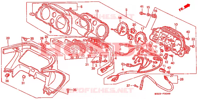 COMPTEUR Honda MOTO 1000 CBR 1992  CBR1000FN