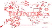 GUIDON   TE DE FOURCHE pour Honda AFRICA TWIN 650 de 1989