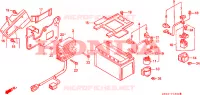 BATTERIE pour Honda NTV 650 REVERE de 1991