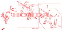 BEQUILLE pour Honda NTV 650 REVERE de 1991
