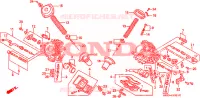 CARBURATEUR (PIECES CONSTITUTIVES) pour Honda NTV 650 REVERE de 1991