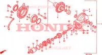 COUPLE CONIQUE pour Honda NTV 650 REVERE de 1991