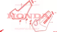 COUVERCLES LATERAUX pour Honda NTV 650 REVERE de 1991