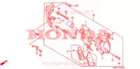 ETRIER DE FREIN AVANT pour Honda NTV 650 REVERE de 1991