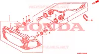 FEU ARRIERE pour Honda NTV 650 REVERE de 1991