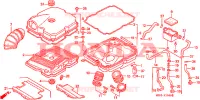 FILTRE A AIR pour Honda NTV 650 REVERE de 1991