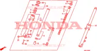 FOURCHE pour Honda NTV 650 REVERE de 1991