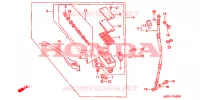 MAITRE CYLINDRE DE FREIN AVANT pour Honda NTV 650 REVERE de 1991