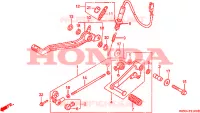 PEDALE pour Honda NTV 650 REVERE de 1991