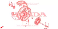ROUE ARRIERE pour Honda NTV 650 REVERE de 1991