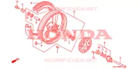 ROUE AVANT pour Honda NTV 650 REVERE de 1991
