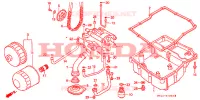 FILTRE A HUILE   POMPE A HUILE (VFR750FL/FM/FN/FP) pour Honda VFR 750 de 1990