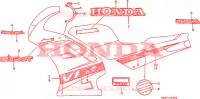 RAYURE/MARQUE(4) pour Honda VFR 750 de 1993
