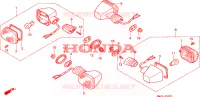 CLIGNOTANT(2) pour Honda CBR 919 RR FIREBLADE de 1996