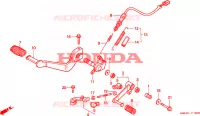 PEDALE pour Honda SEVEN FIFTY 750 de 1998