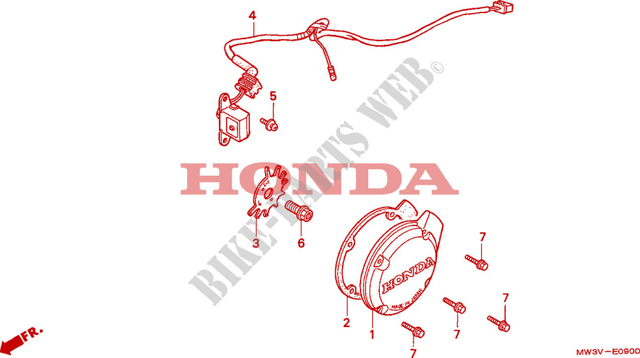 GENERATEUR D'IMPULSIONS pour Honda SEVEN FIFTY 750 34HP de 1999
