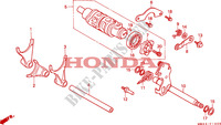 BARILLET DE SELECTION pour Honda RC45 RVF 750 de 1995