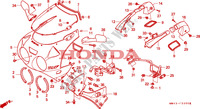 TETE DE FOURCHE pour Honda RC45 RVF 750 de 1995
