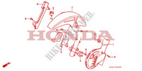 GARDE BOUE AVANT   CACHE DISQUE pour Honda DOMINATOR 500 de 1994