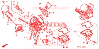 CARBURATEUR (PIECES CONSTITUTIVES) Moteur 500 honda-moto CB 2001 E__1901