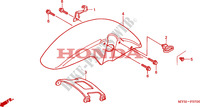 GARDE BOUE AVANT pour Honda CB 500 de 2001