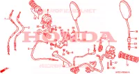 COMMODO   LEVIER   CABLE pour Honda CB 500 de 1994