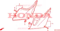 COUVERCLES LATERAUX pour Honda CB 500 de 1994