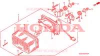 FEU ARRIERE pour Honda CB 500 de 1994