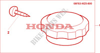 BOUCHON DE RADIATEUR CHROME pour Honda VALKYRIE 1500 F6C de 2001