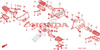 REPOSE PIED pour Honda VALKYRIE 1500 F6C CRUISER de 2002