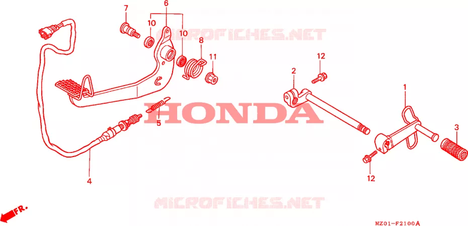 PEDALE Honda MOTO 1500 GOLD-WING 2002  GL1500C2