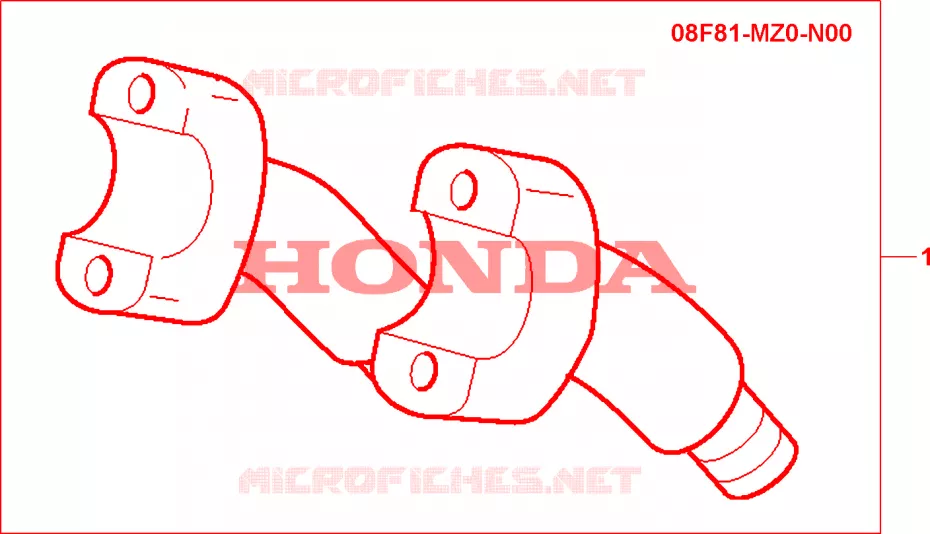 REHAUSSE DE GUIDON CHROME Honda MOTO 1500 GOLD-WING 2002  GL1500C2