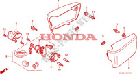 COUVERCLES LATERAUX pour Honda F6C 1500 de 1999