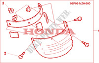 EXTENSION DE BAVETTE AVANT F6C pour Honda 1500 F6C de 2000
