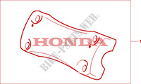 PONTET DE GUIDON CHROME pour Honda 1500 F6C de 2000