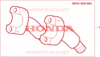 REHAUSSE DE GUIDON CHROME pour Honda 1500 F6C de 2000