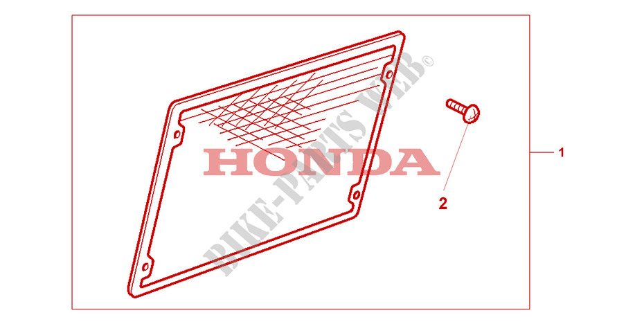 GRILLE DE RADIATEUR CHROME pour Honda 1500 F6C de 2000