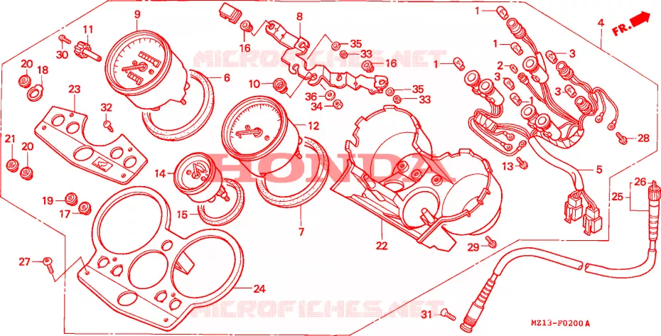 COMPTEUR Honda MOTO 1000 CB 1993  CB1000FP