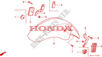 GARDE BOUE AVANT pour Honda CBR 1000 DUAL CBS de 1997