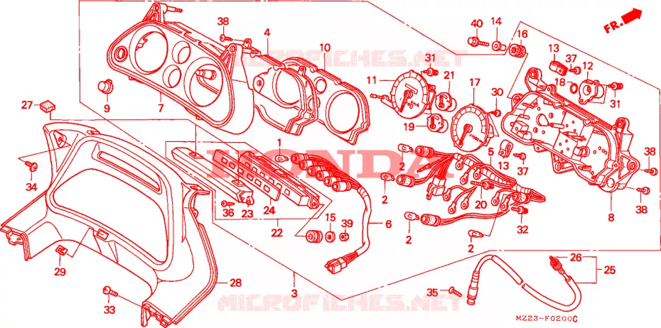 COMPTEUR Honda MOTO 1000 CBR 1997  CBR1000FV