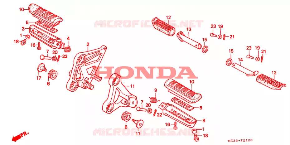 REPOSE PIED Honda MOTO 1000 CBR 1996  CBR1000FT