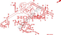 TUBULURE(1) pour Honda GL 1500 GOLD WING SE de 1996