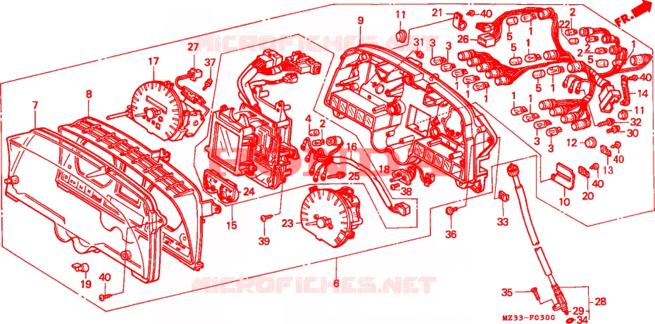 COMPTEUR Honda MOTO 1500 GOLD-WING 1993  GL1500AP